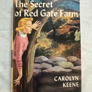 VTG Nancy Drew #6 "The Secret of Red Gate Farm" Hardcover Yellow Picture Cover